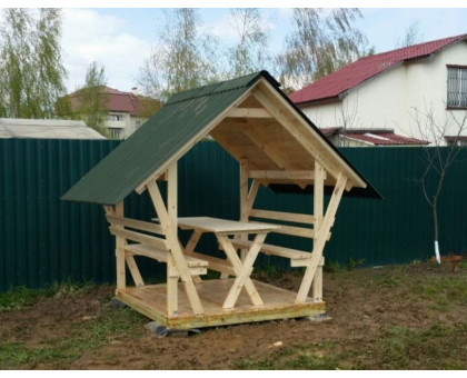 Беседка для дачи "Залавочка" в городском округе Истра мини